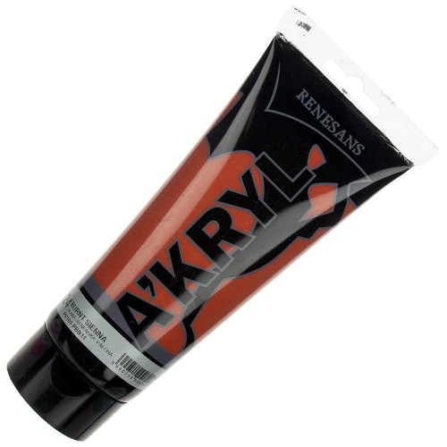 Farba akrylowa Renesans 200ml - 24 siena palona - brązowa #1