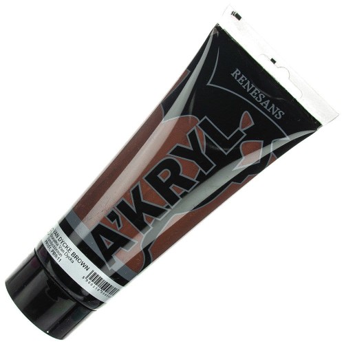 Farba akrylowa Renesans 200ml - 26 brunat van dyck - brązowa #1