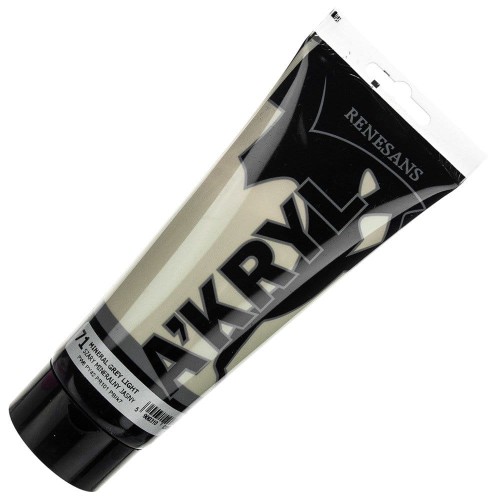 Farba akrylowa Renesans 200ml - 71 szara jasna mineralna #1