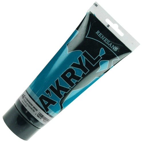 Farba akrylowa Renesans 200ml - 46 zieleń ultramaryna #1