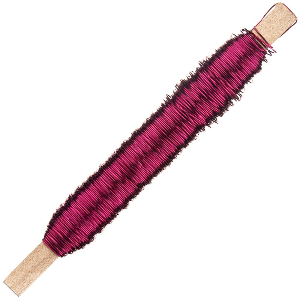 Drut florystyczny na patyku - Różowy 0,5mm 100g #1