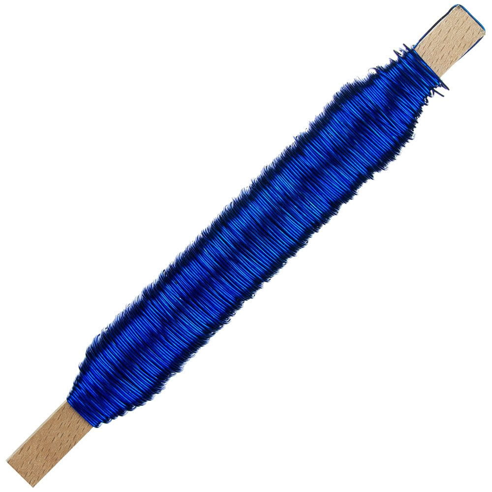Drut florystyczny na patyku - Niebieski 0,5mm 100g #1