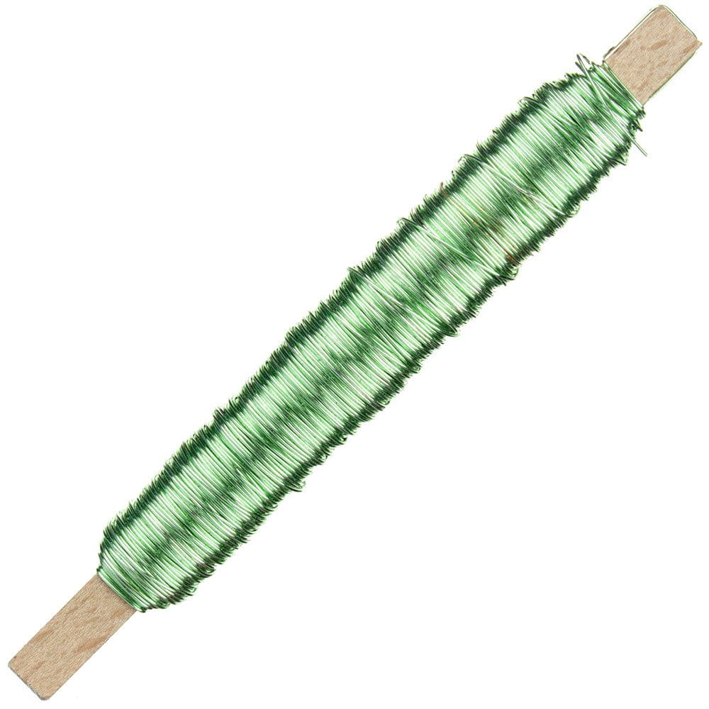 Drut florystyczny na patyku - Miętowy 0,5mm 100g #1