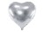 Balon foliowy serce 45 cm - 018 srebrny #1