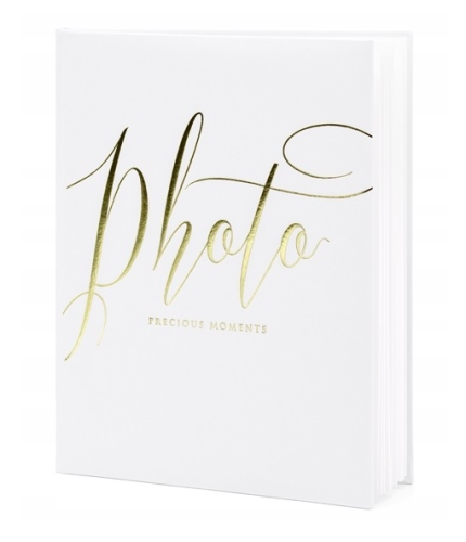 Album na zdjęcia ślubne biały dekoracyjny 24,5x20,5cm #1
