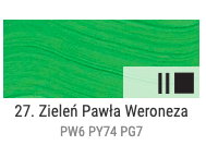Farba akrylowa Renesans Maxi Acril 60ml - 27 Zieleń P.Veronese #2