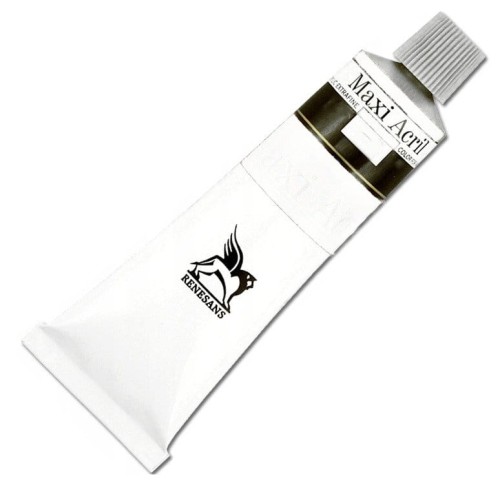 Farba metaliczna Renesans Maxi Acril 60ml - 49  biel perłowa #1