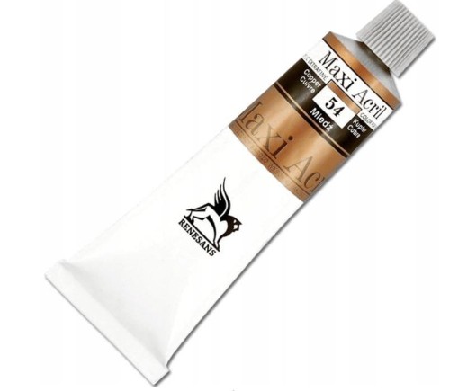 Farba metaliczna Renesans Maxi Acril 60ml - 54 miedź #1