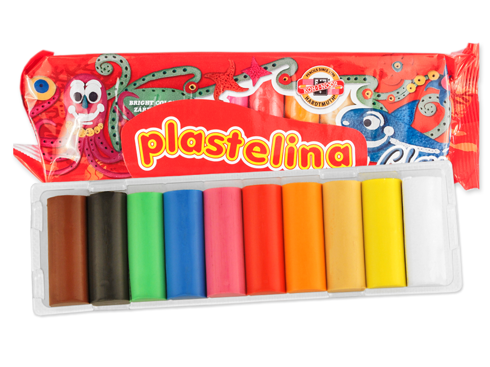 Plastelina 10 kolorów 200g Koh-I-Noor #1