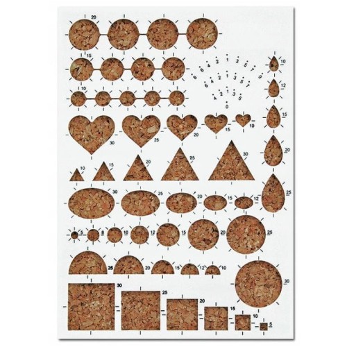 Szablon do quillingu 15x21cm wzory kształty #1