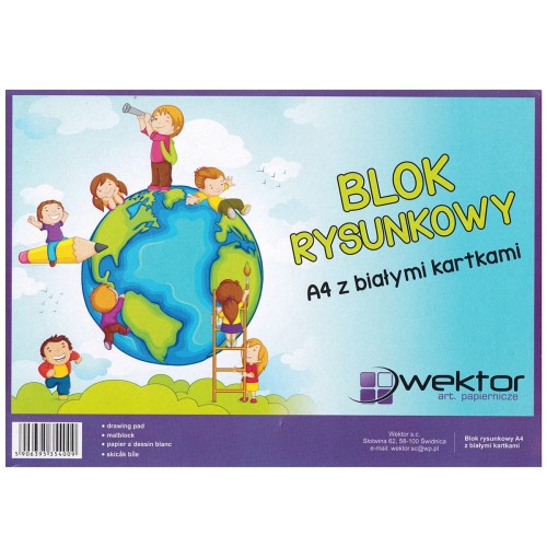 Blok rysunkowy biały Wektor 80 g - A4, 20 arkuszy #1