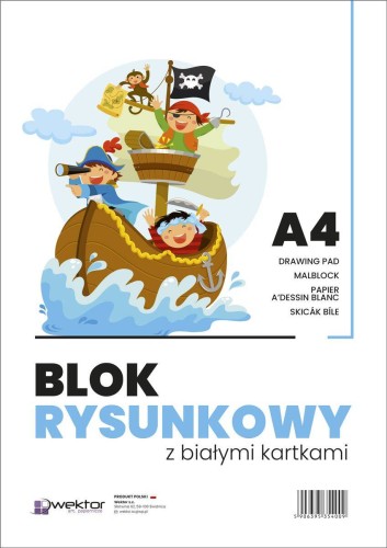 Blok rysunkowy biały Wektor 80 g - A4, 20 arkuszy #2