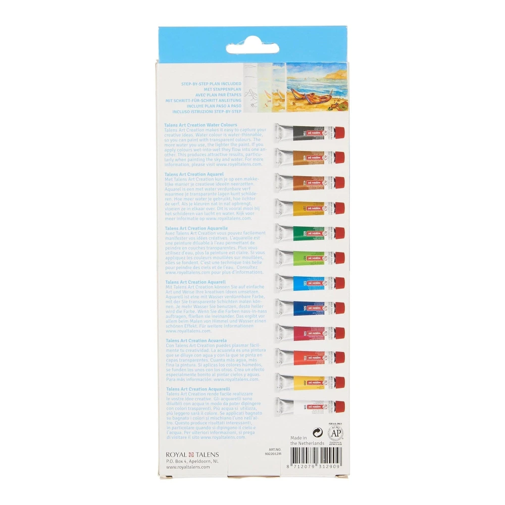 Farby akwarelowe Art Creation 12x12ml Talens #2