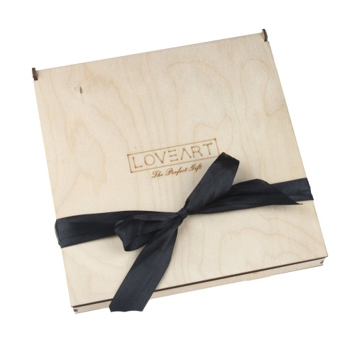 Kasetka drewniana na ołówki, kredki Decor #1