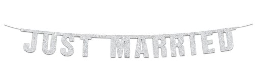 Baner weselny JUST MARRIED 170cm #1