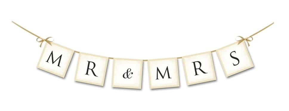 Baner weselny MR&MRS 77cm #1