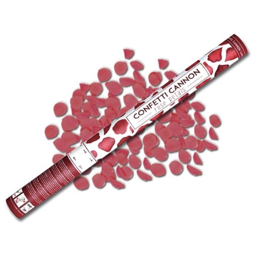 Tuba strzelająca - bordowe płatki róż 60cm #1