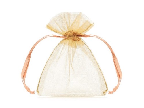 Woreczki z organzy łososiowe 20szt - 10cm #1