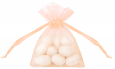 Woreczki z organzy łososiowe 20szt - 10cm #2