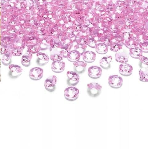 Diamentowe konfetti 12mm Kryształ Svarovski 100szt - j. różowe #1
