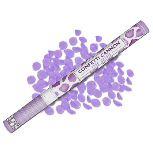 Tuba strzelająca - fioletowe płatki róż 80cm #1