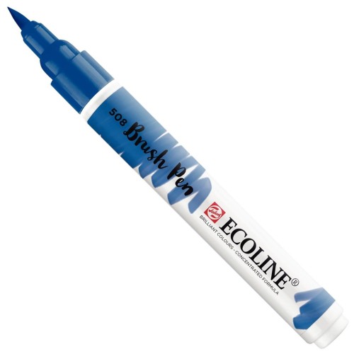 Marker Ecoline Brushpen - prussian blue 508 błękit pruski / niebieski #1
