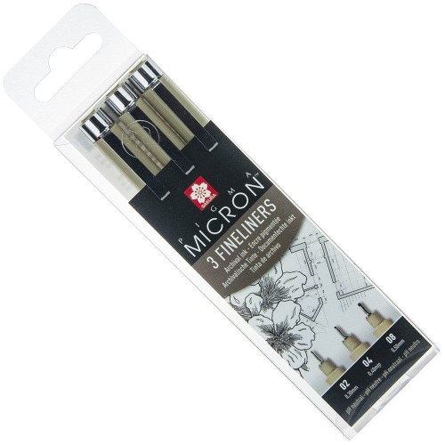 Zestaw cienkopisów Pigma Micron - czarne - 3szt #1