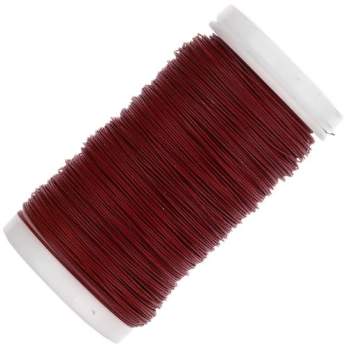 Drut florystyczny w rolce - czerwony matowy #1