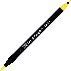 Marker Art & Graphic Twin - Lemon Yellow 010 żółty #2