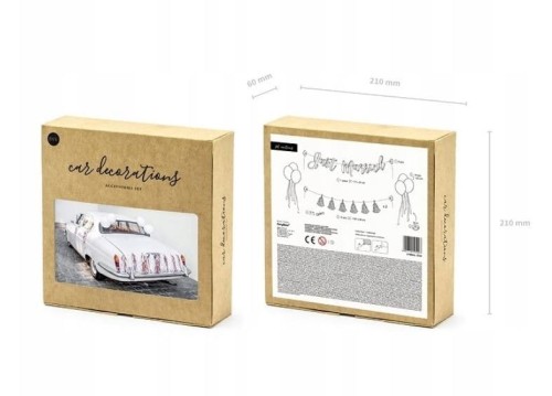 Zestaw dekoracji samochodowych - Just married #2