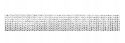 Taśma z cyrkoniami - srebrna - 4cm x 900cm  #2