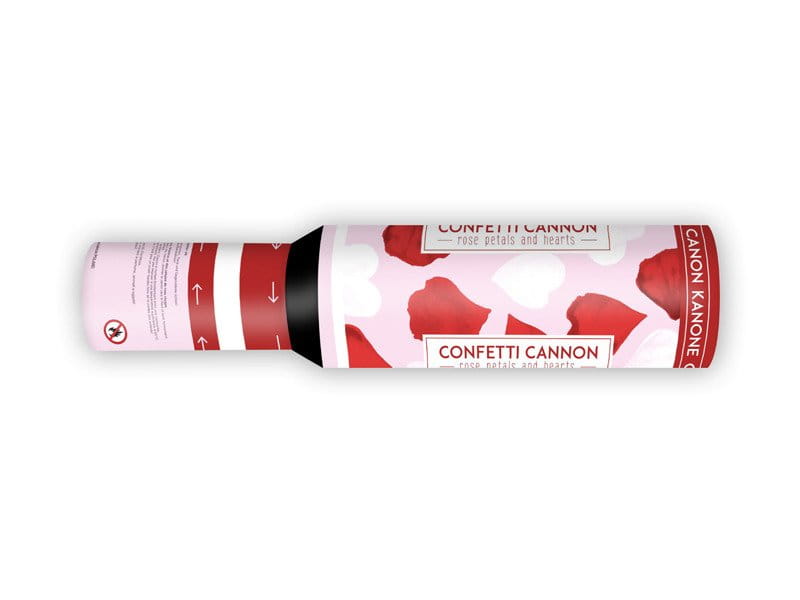 Tuba Granat z sercami i płatkami róż 30cm #2