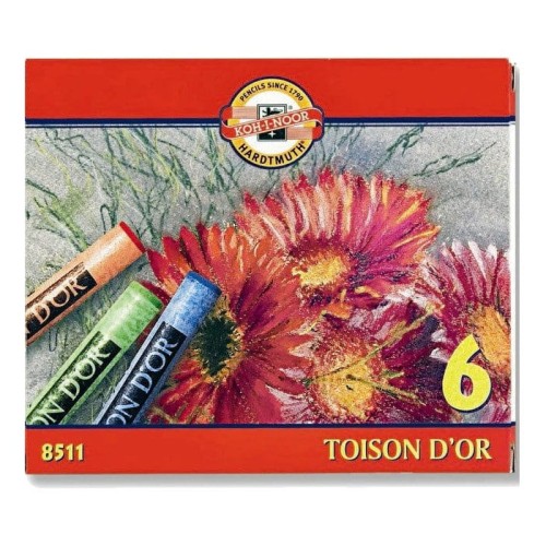 Pastele suche Koh-I-Noor Toison D’or zestaw 6 kolorów #1