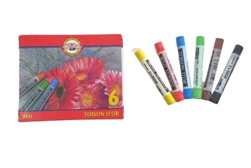 Pastele suche Koh-I-Noor Toison D’or zestaw 6 kolorów #2
