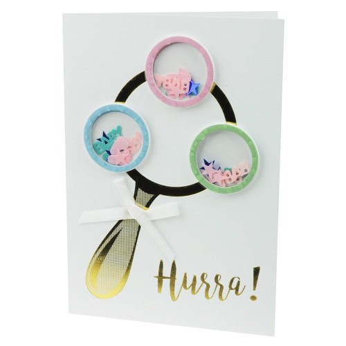 Kartka okolicznościowa „Hurra!” - gratulacje z okazji narodzin 13×18 cm #2