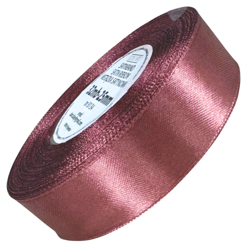 Wstążka satynowa brudny róż 25mm - 32mb #1
