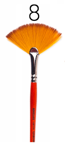 Pędzel nylonowy wachlarz Renesans - nr. 8 #2