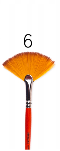 Pędzel nylonowy wachlarz Renesans - nr. 6 #2