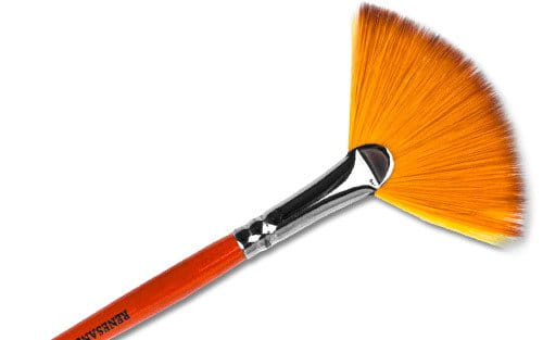 Pędzel nylonowy wachlarz Renesans - nr. 10 #1