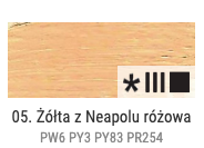 Farba olejna Renesans 60ml Olej For Art - 5 Żółty neapolitański czerwony #2