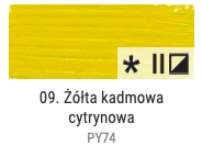 Farba olejna Renesans 60ml Olej For Art - 9 Żółty kadmiowy jasny #2