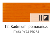 Farba olejna Renesans 60ml Olej For Art - 12 Żółty kadmiowy pomarańczowy #2