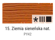 Farba olejna Renesans 60ml Olej For Art  - 15 Siena #2