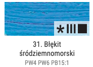 Farba olejna Renesans 60ml Olej For Art - 31 Błękit śródziemnomorski #2