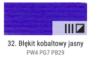 Farba olejna Renesans 60ml Olej For Art  - 32 Błękit kobaltowy jasny #2