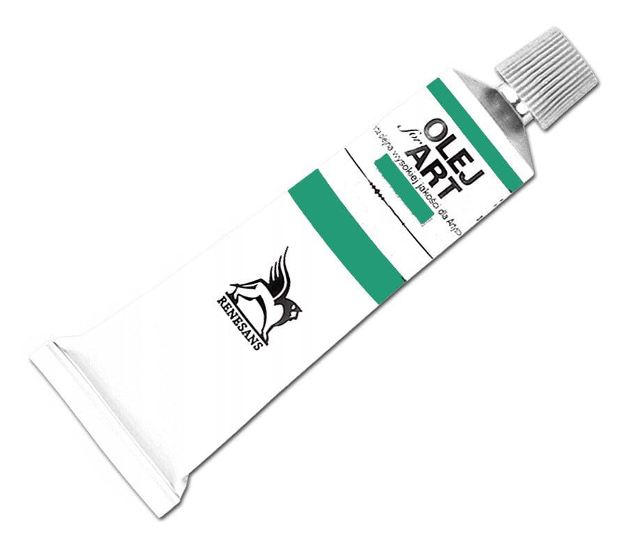 Farba olejna Renesans 60ml Olej For Art  - 39 Zieleń permanentna #1