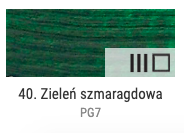 Farba olejna Renesans 60ml Olej For Art - 40 Zieleń szmaragdowa #2