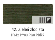 Farba olejna Renesans 60ml Olej For Art  - 42 Zieleń złocista #2