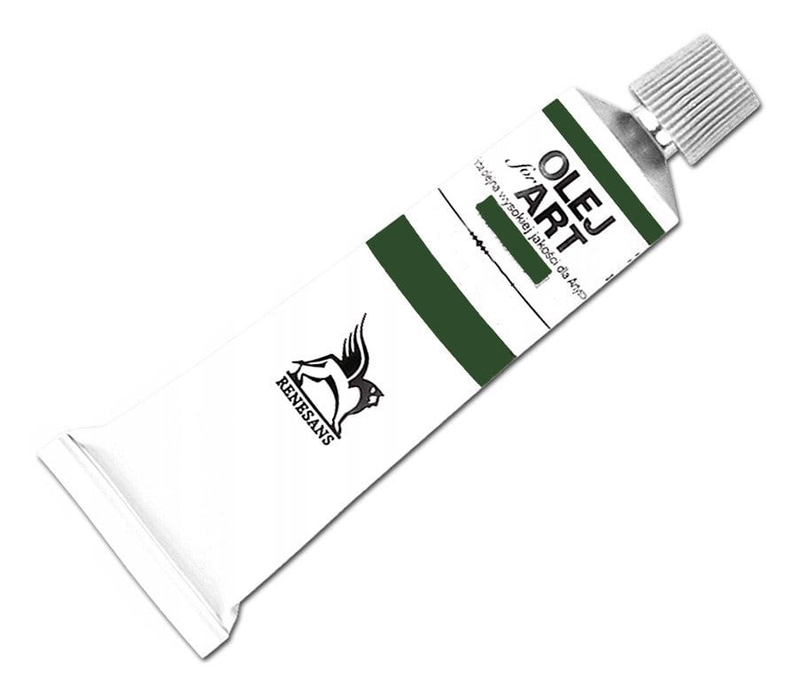 Farba olejna Renesans 60ml Olej For Art  - 43 Zieleń oliwkowa właściwa #1