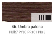 Farba olejna Renesans 60ml Olej For Art - 46 Ziemia umbra palona #2